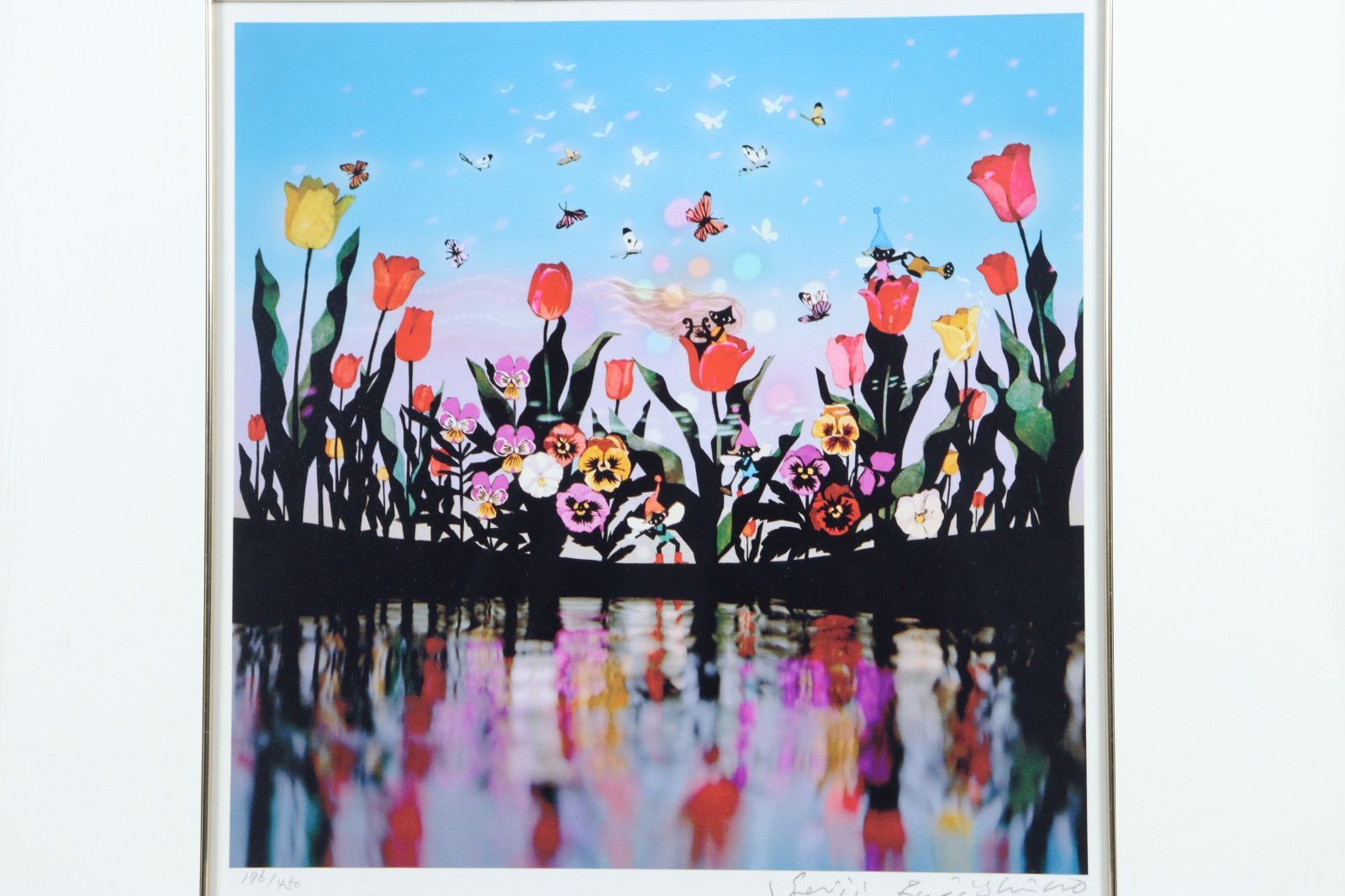 藤城清治 花と少女 【公式通販】