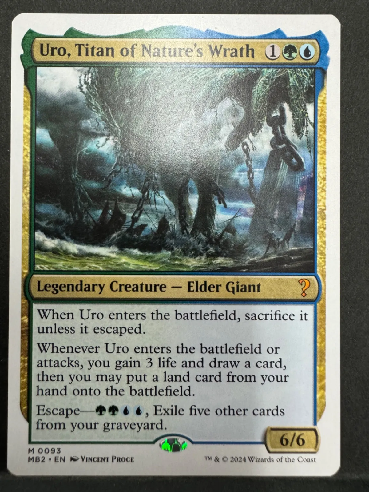 MTG 自然の怒りのタイタン、ウーロ Secret Lair 4枚セット