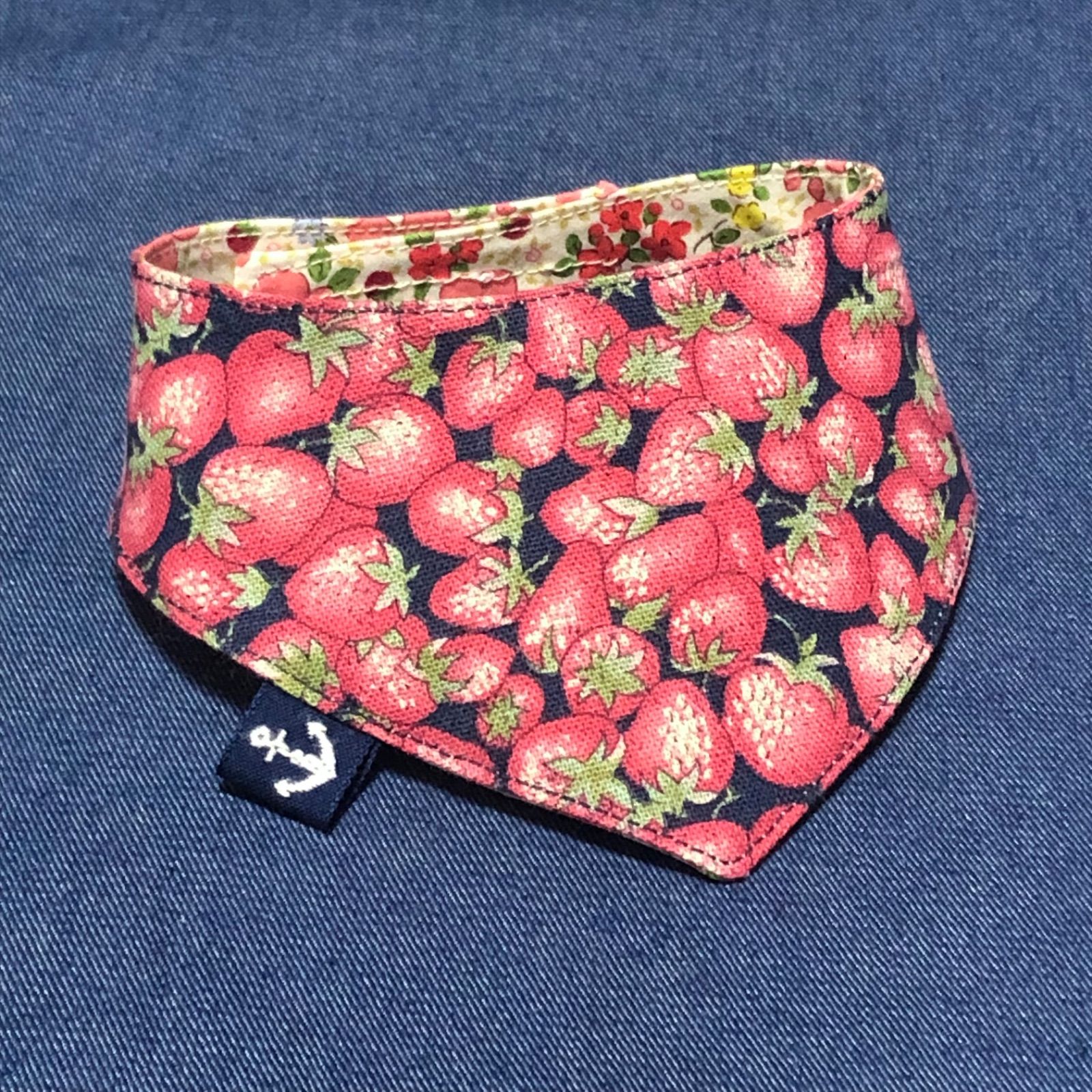 No.3113☘️ 犬猫用 バンダナ XSサイズ ハワイアン ライトブルー ホヌ