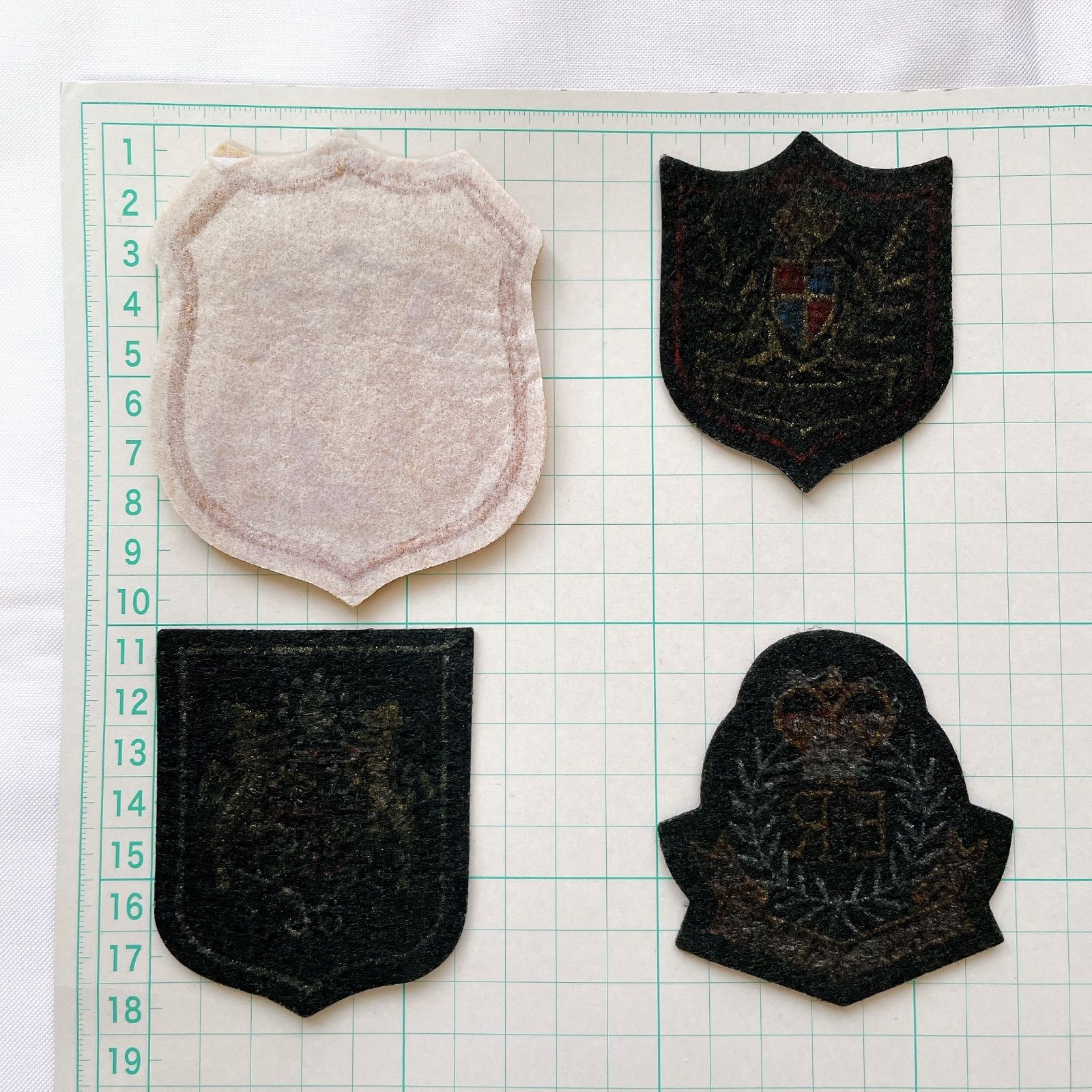 4枚セット ワッペン ビンテージ 昭和レトロ 女の子 男の子 かっこいい