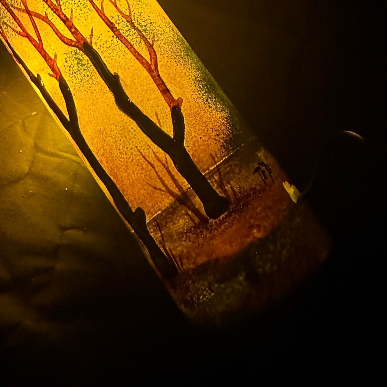 証明書】ドームナンシー 筒型 大 卓上証明 高さ22cm 被せガラス アンテ