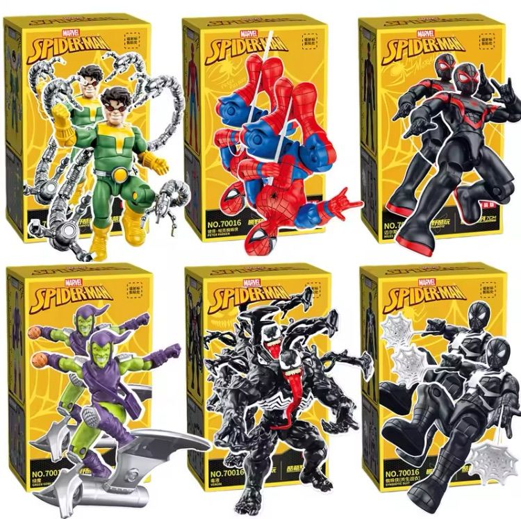 6種セット 海外限定 MARVEL アクションフィギュア スパイダーマン