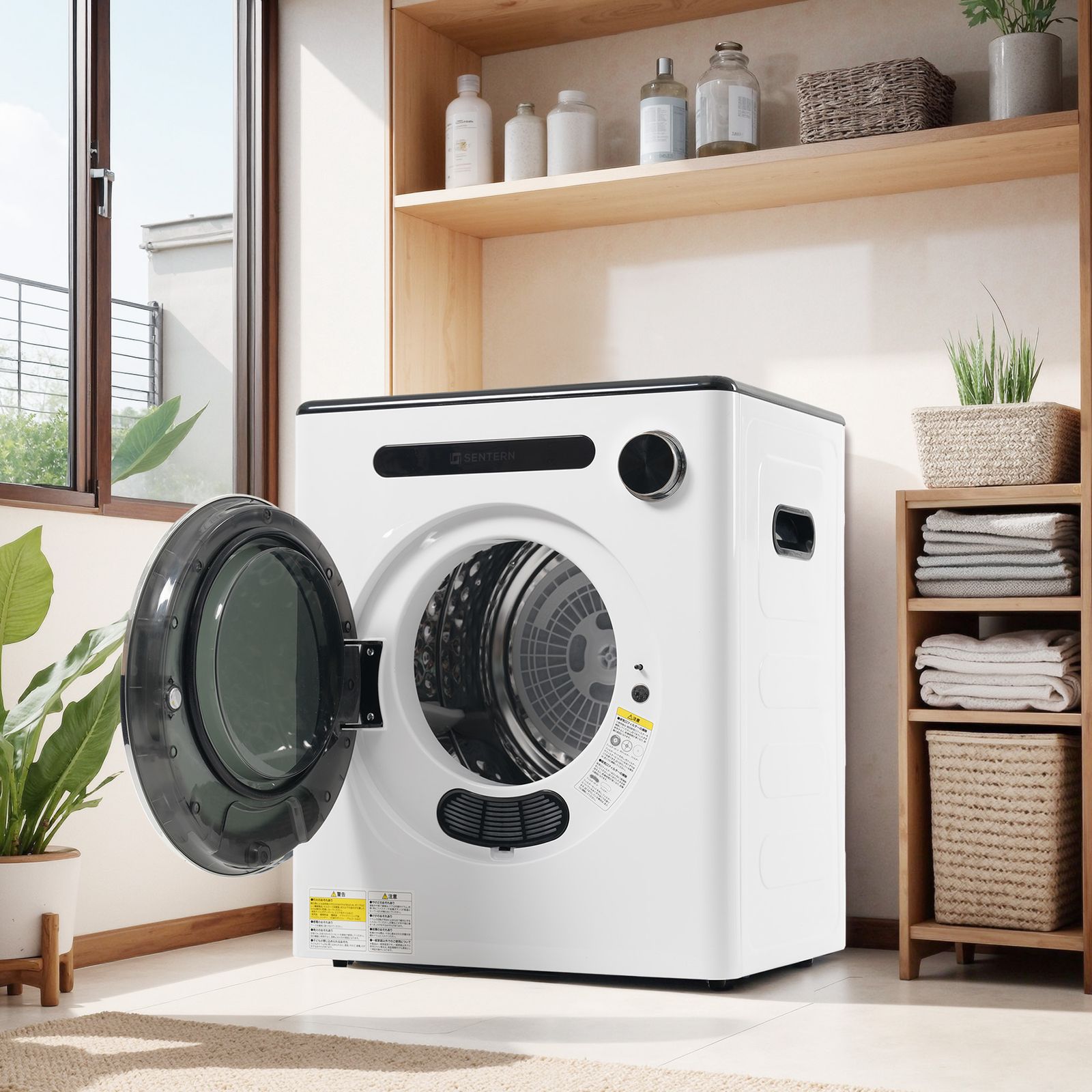 衣類乾燥機 4kg タッチパネル操作 大容量 除湿 衣類 乾燥 布団乾燥