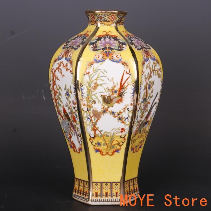 清乾隆緑地蒔金パステル万模様水洗筆洗 景徳鎮陶磁器 装飾品現代工芸品