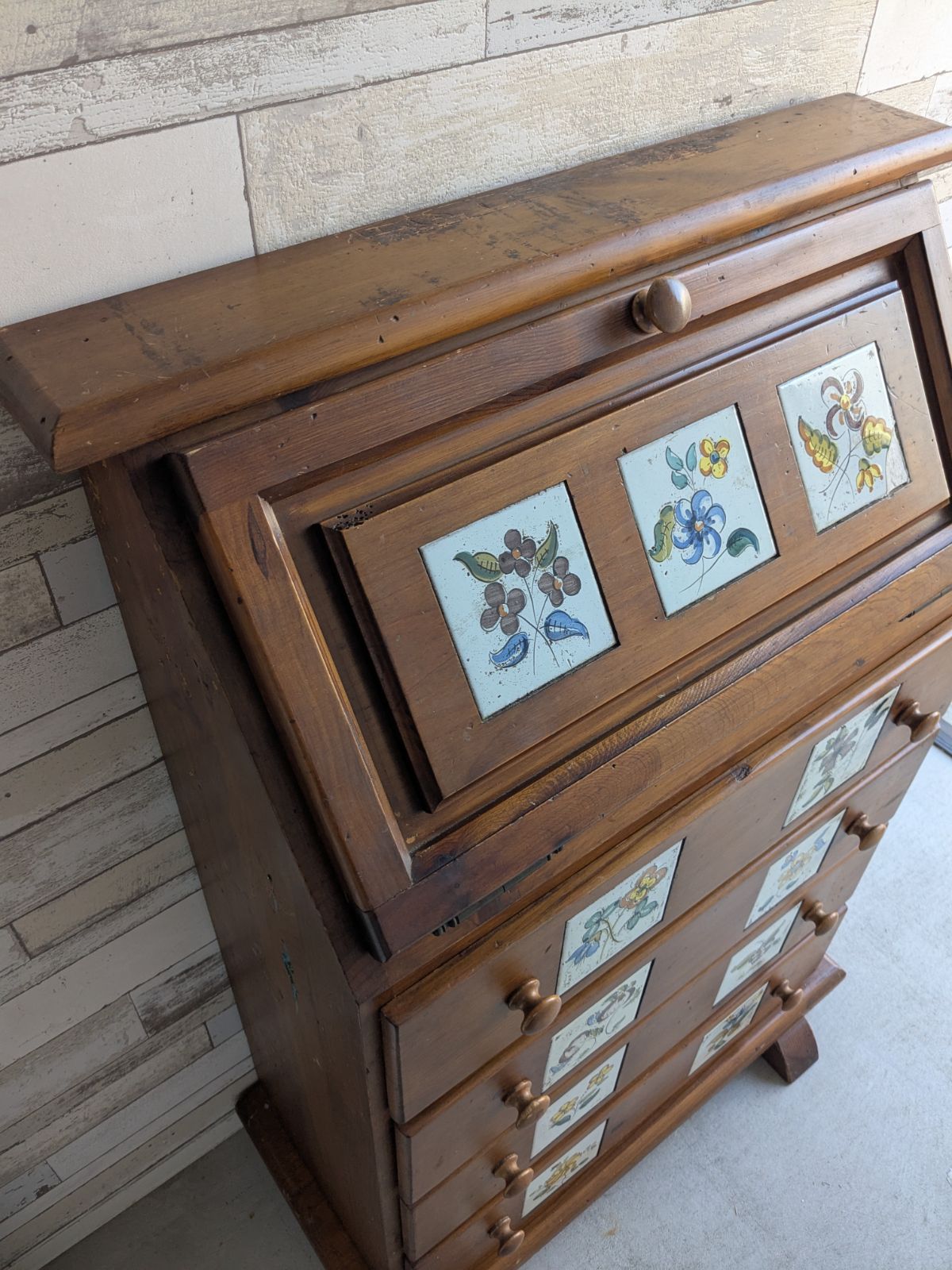 専用です】アクタス取扱 スペイン タイル ライティングデスク 専用です