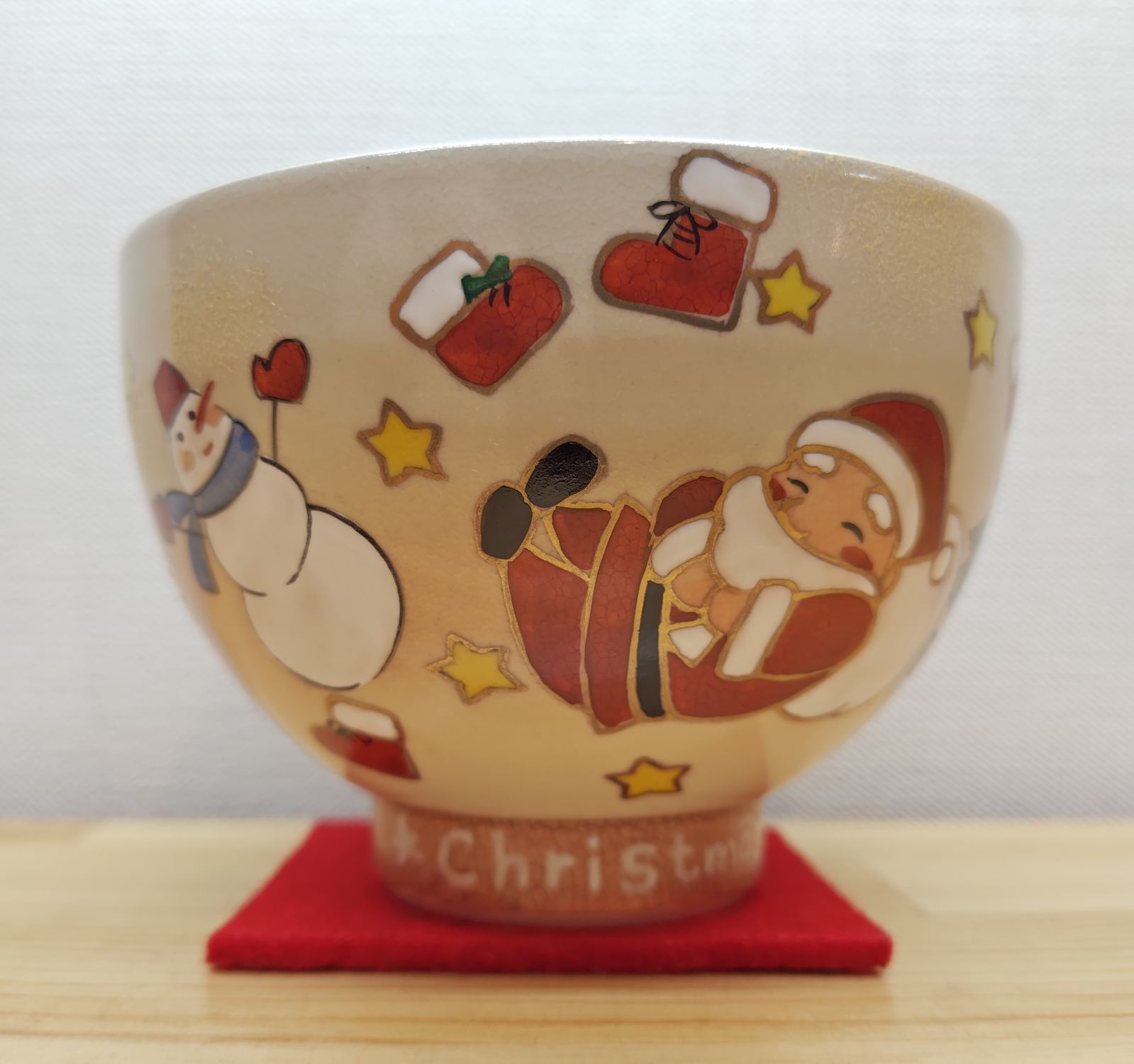 逢絢亭・新品】茶道具 安い 茶碗 京焼 御本 クリスマス 水出宋絢 紙箱入り