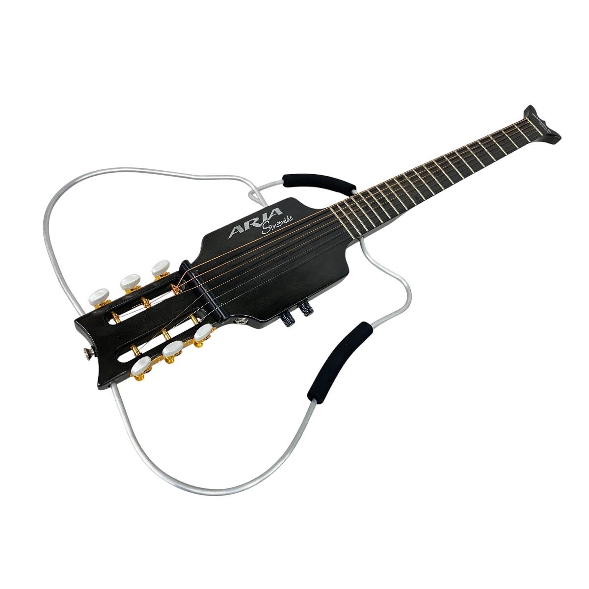 ARIA アリア シンソニード サイレントギター トラベル AS-101S 青紺