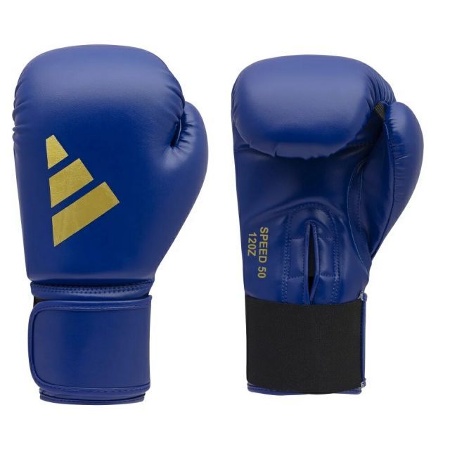 種類7:ブルー×ゴールド/12oz adidas ボクシング グローブ NEW スピード