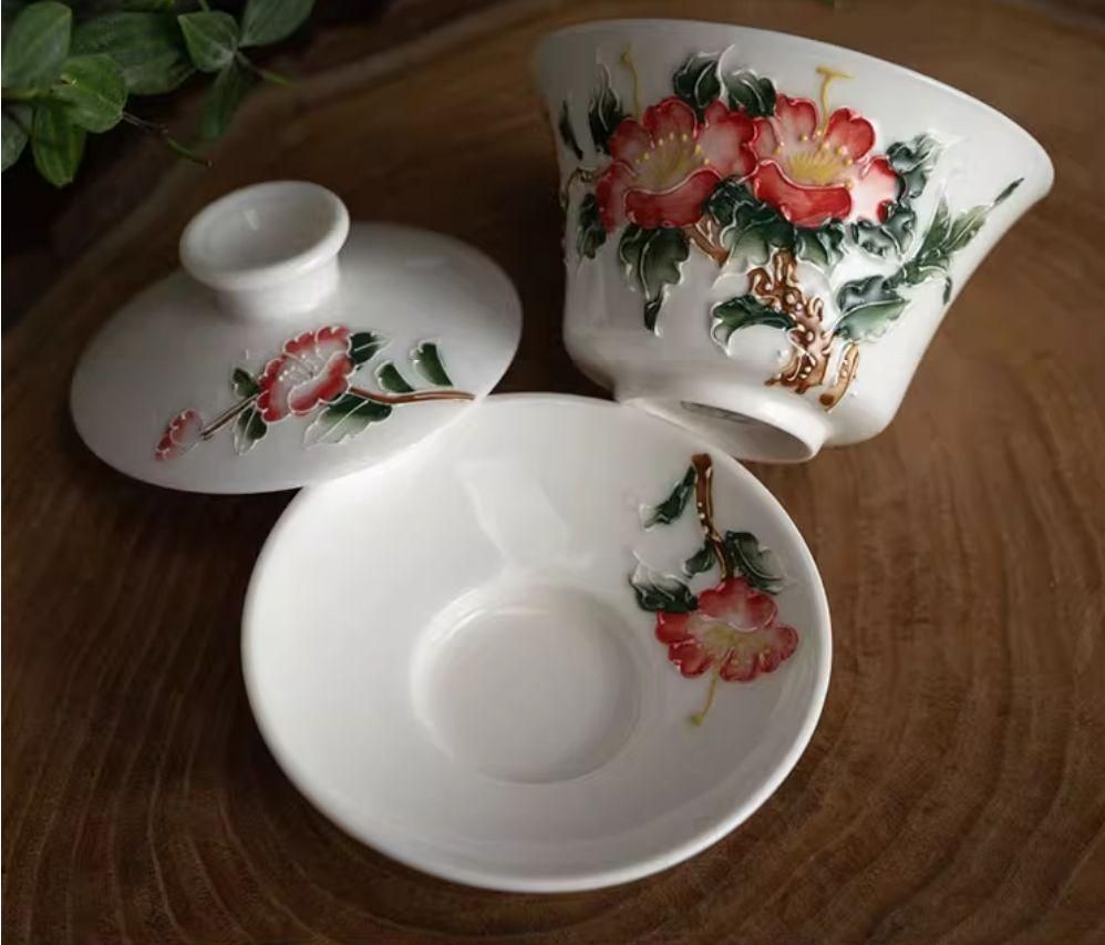 九谷 上出長左衛門 扇形 海老紋 向付 5客 TN 103 70816 九谷