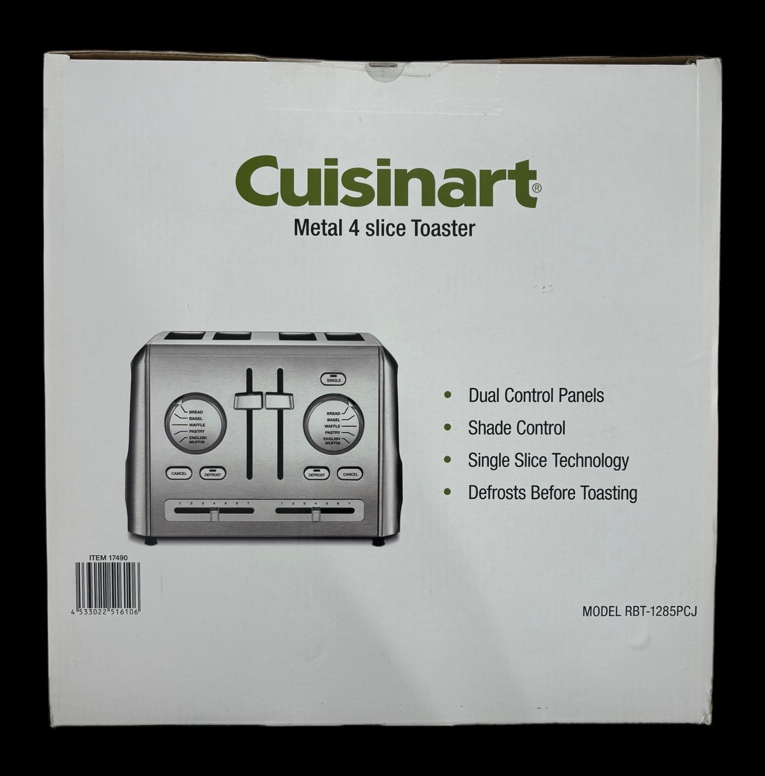 未使用 Cuisinart メタルトースター RBT-1285PCJ 未使用 Cuisinart