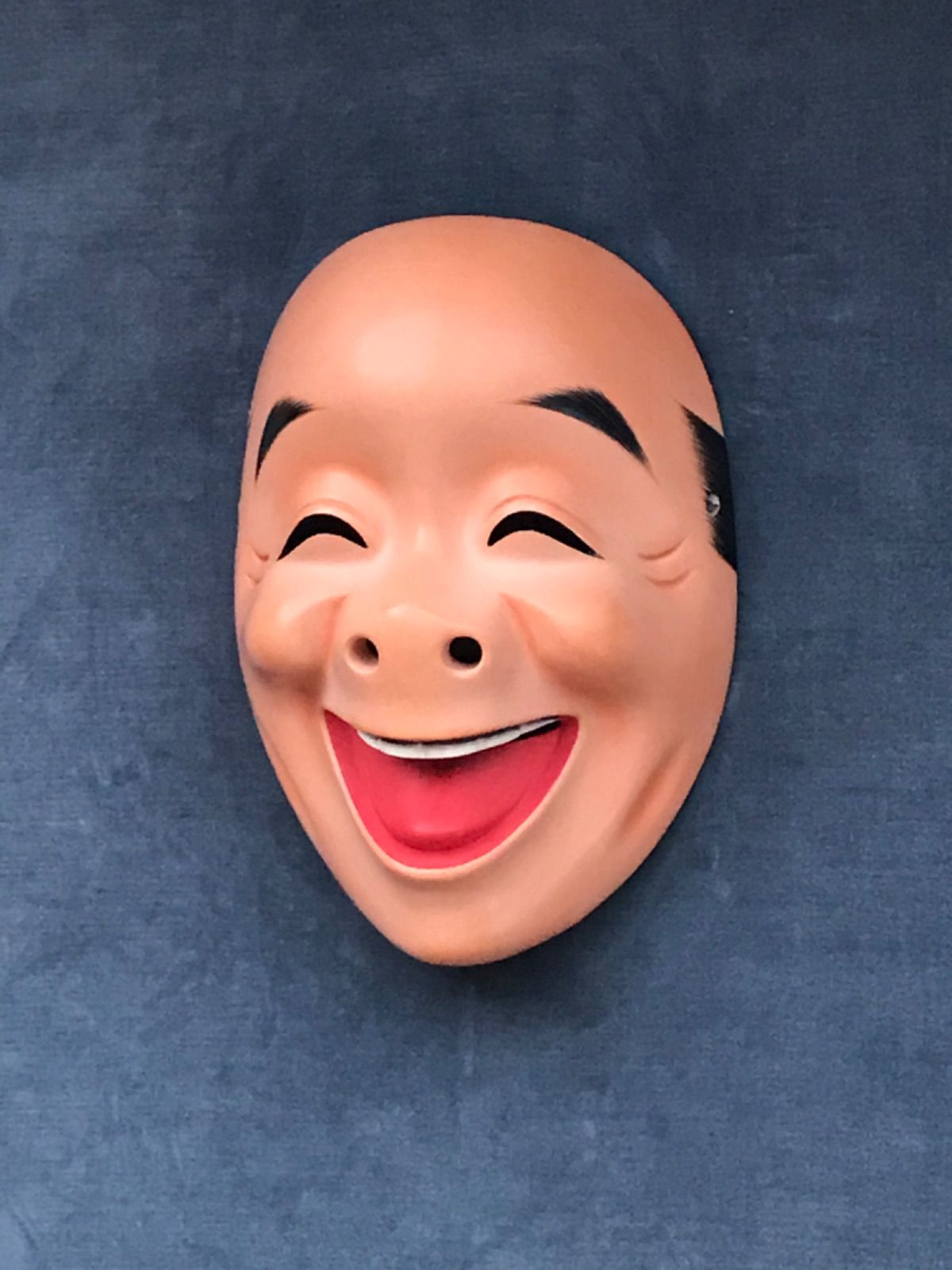 お面 木彫り 神楽面 笑い - メルカリ