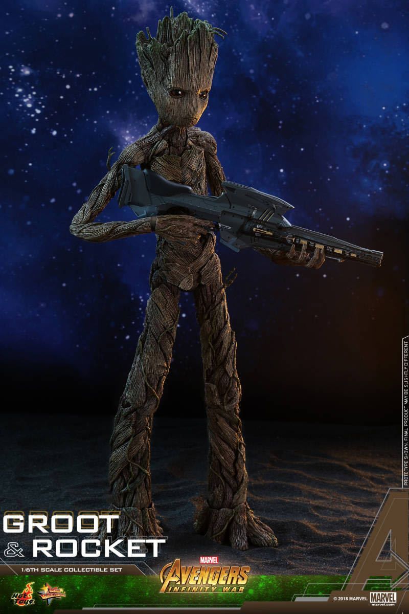 ホットトイズ 1/6 アベンジャーズ インフィニティ・ウォー グルート