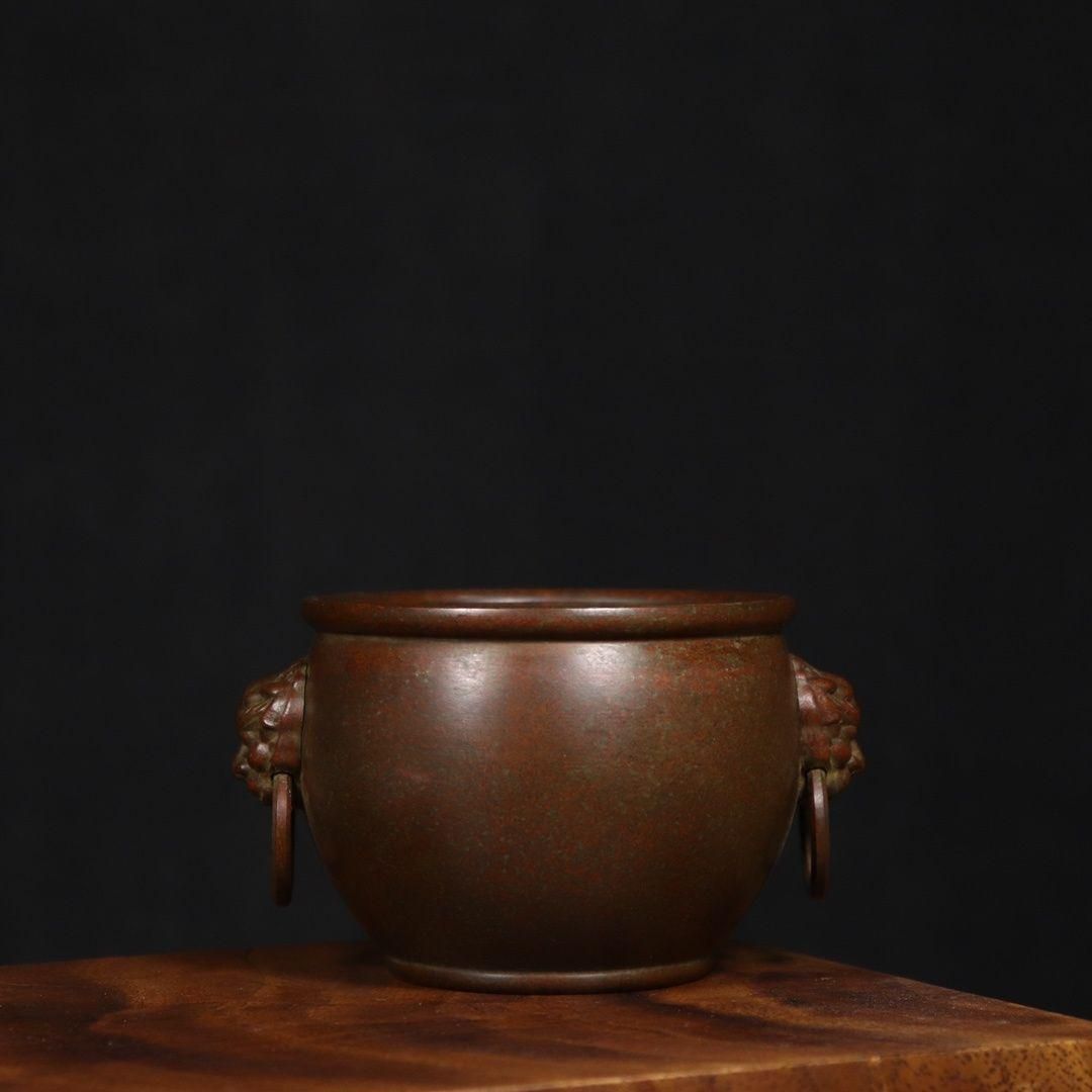 銅製弔炉 香炉 工芸香道具 茶室書斎置物 銅製 弔炉 香炉 檀香炉 沈香炉