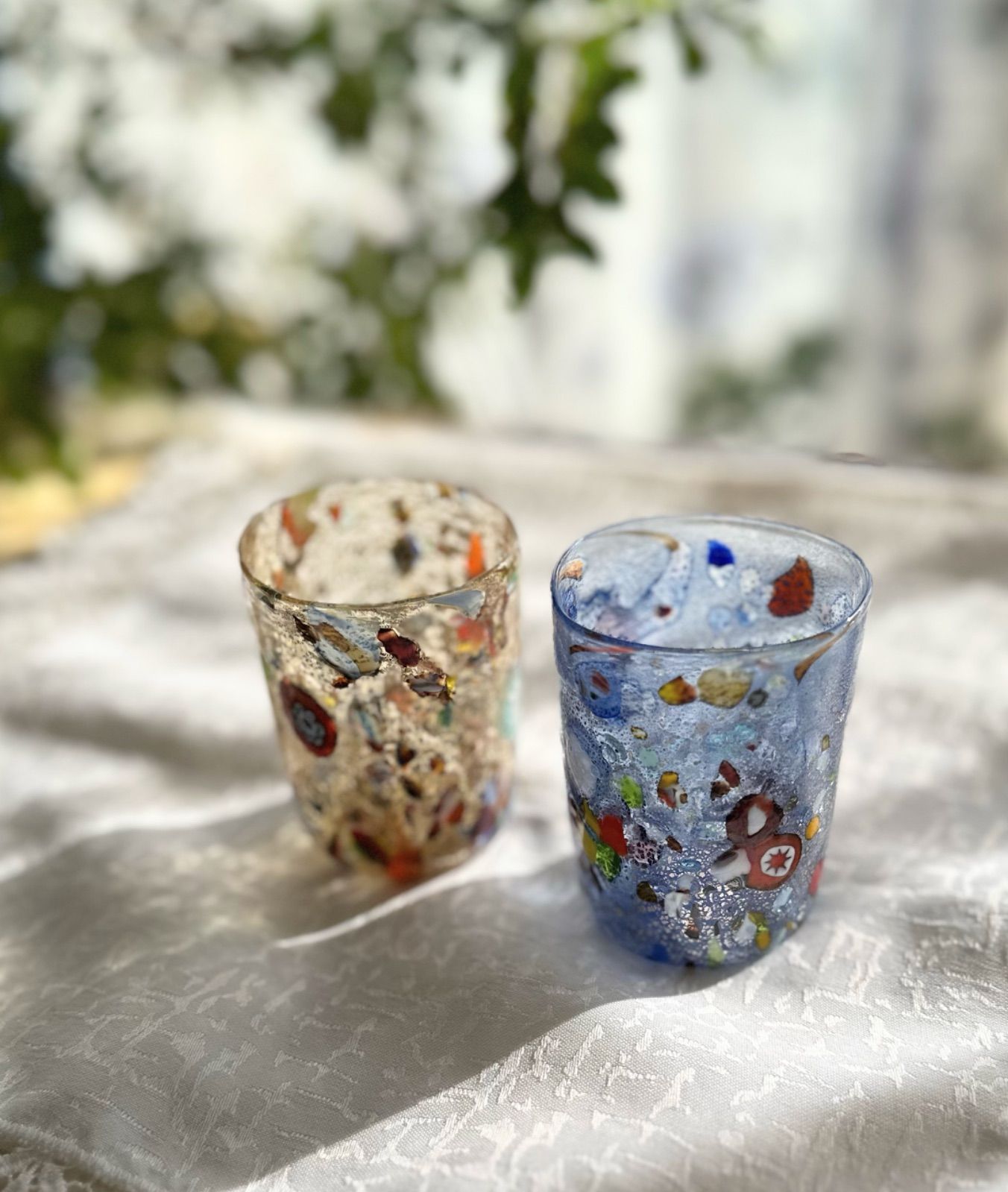 MURANO La Fenice ムラノ 金彩 レース ゴブレット グラス MURANO La