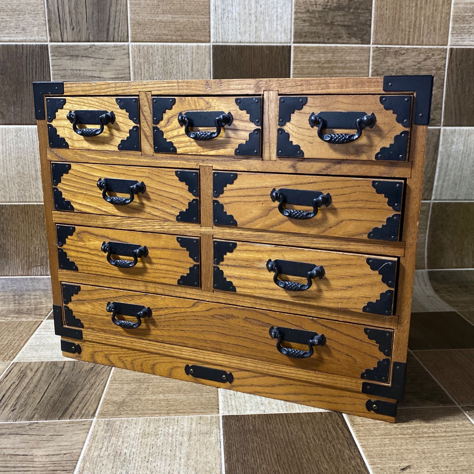 和風 木製 小箪笥 小物入れ 昭和レトロ アンティーク 昭和レトロ 木製