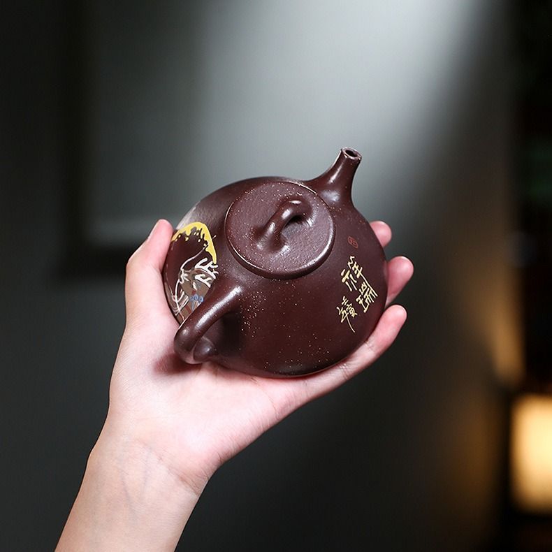 茶壷 急須 紫砂壺 ティーポット 常滑焼 紫砂茶器 唐物紫泥急須 紫砂壺