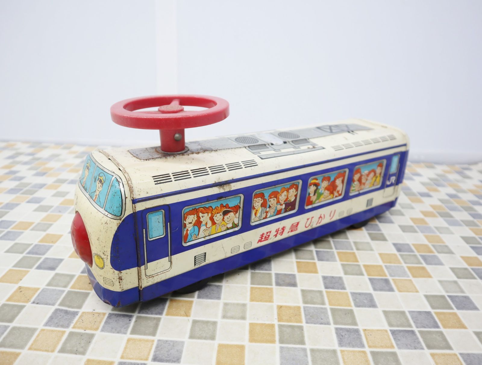 レア❗️ 昭和レトロ 当時物 浅草トイ わんぱく探偵団 ひかり号 ブリキ