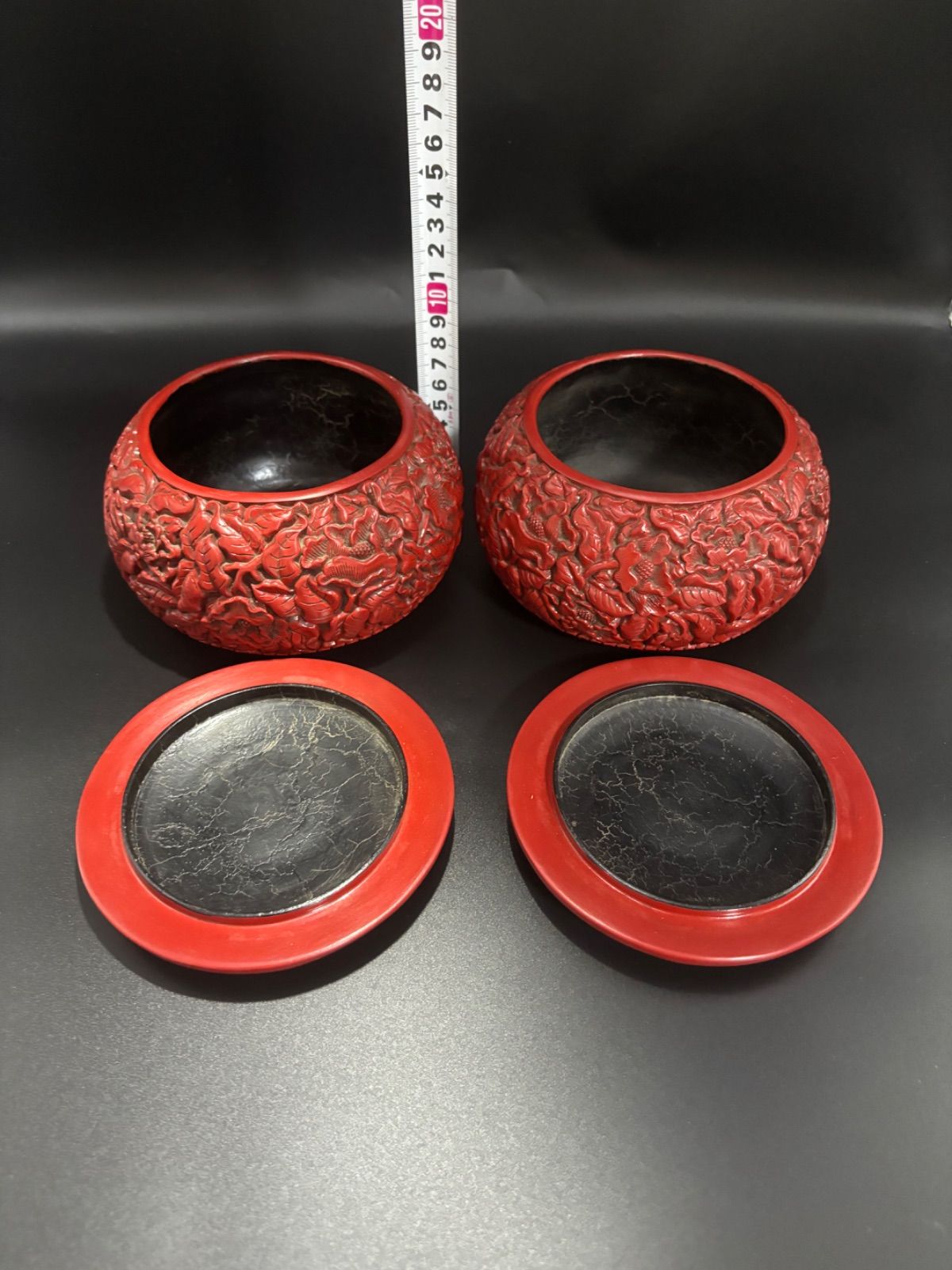 中国美術 香合 ストア 漆器 中国古玩 碁石入れ 漆芸 時代物 茶道具 唐