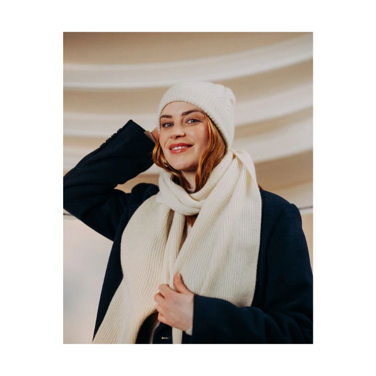 JOSHUA 良い ELLIS(ジョシュアエリス) 丨 Rib Knit Cashmere Beanie