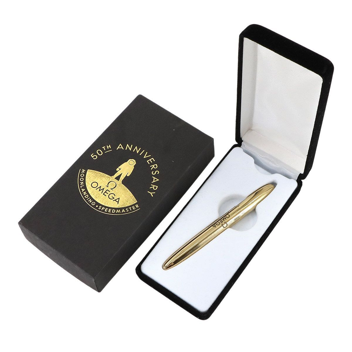 オメガ OMEGA ボールペン ノベルティー ブラック 黒 箱入り 非売品