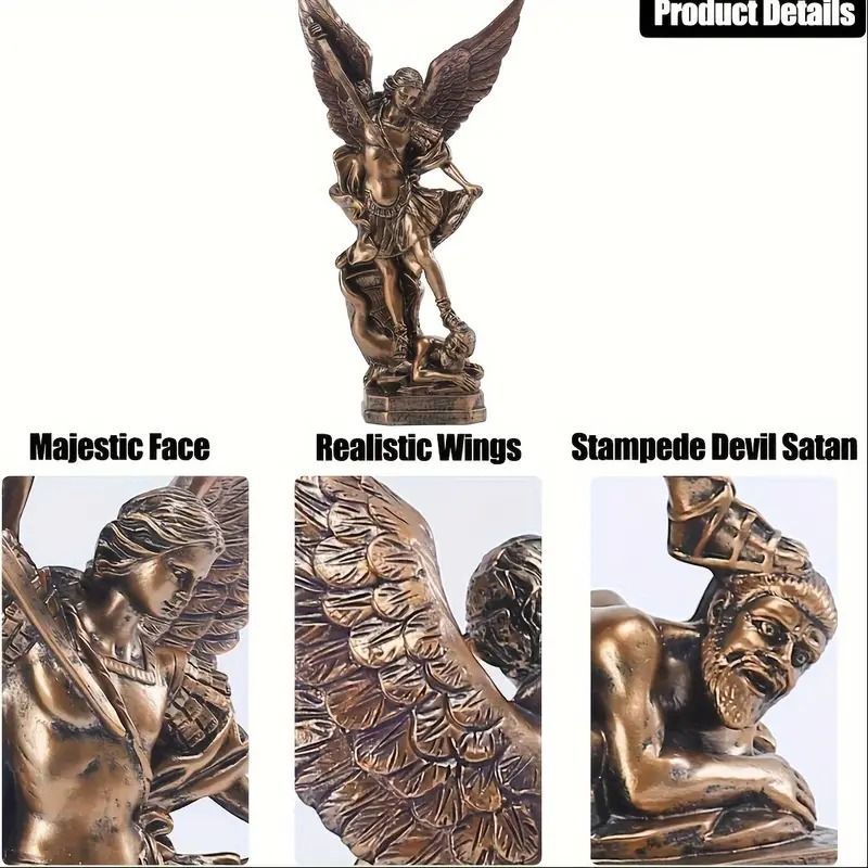 置物 オブジェ オーナメント 像 彫像 大天使 人気 ミカエル 装飾