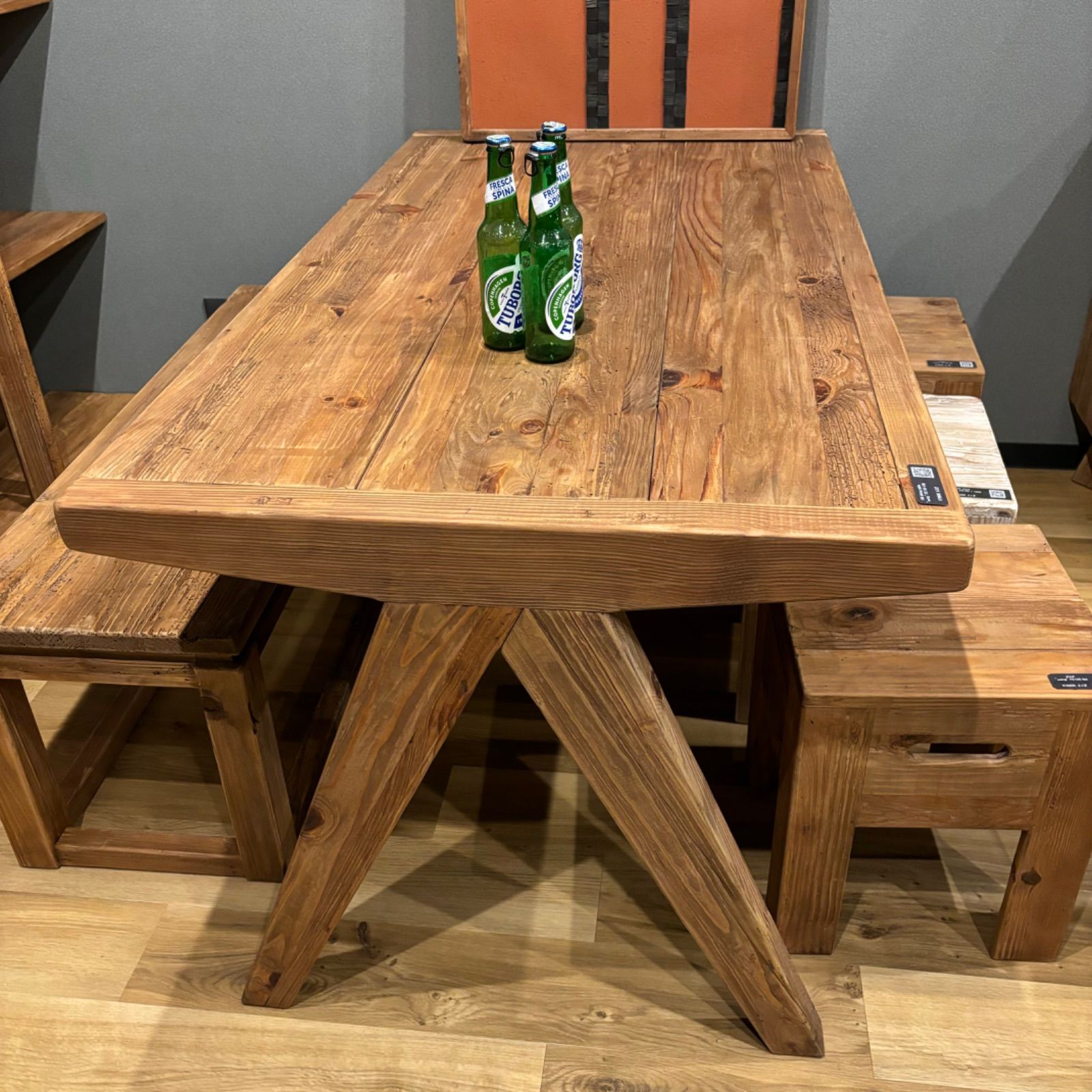 古材 古木 ダイニングテーブル テーブル 什器 アンティーク レトロ 机