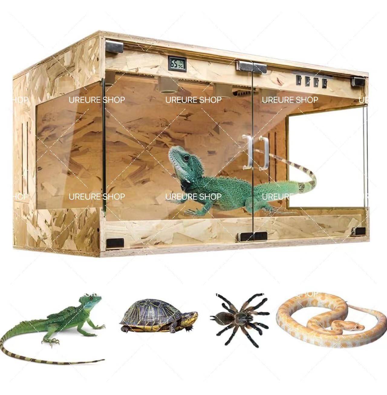 6壱【OKACAGE】爬虫類ケージ 900×450×350防水 6壱【OKACAGE】爬虫類