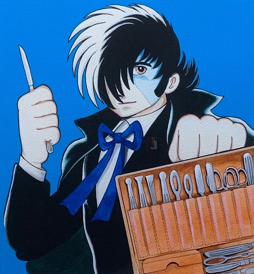 手塚治虫「戦いの時」ピエゾグラフ・キャンバス仕様 版上サイン・作品