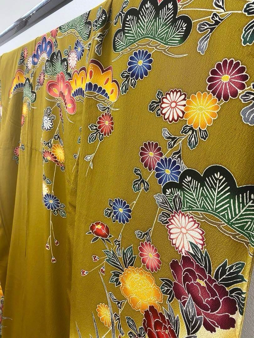 振袖 お買い得品 豪華 ふくれ織 染め絞り柄 身丈166cm 振袖 豪華