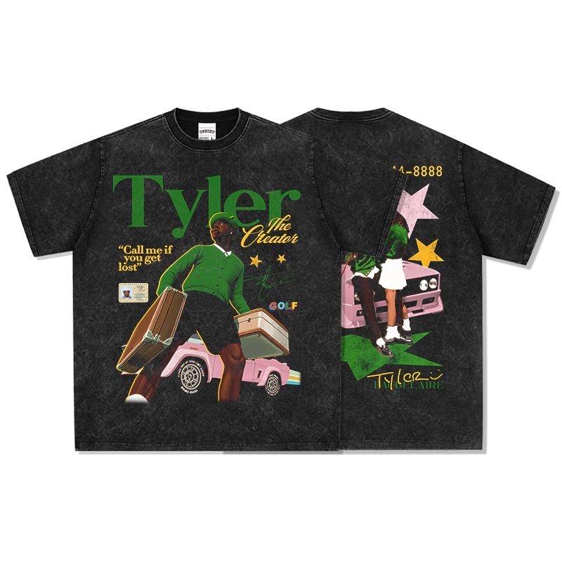 タイラー ザ クリエイター Tyler The Creator ヴィンテージ加工 両面