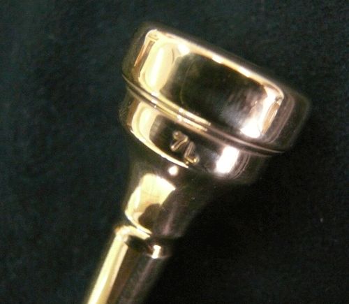 節約 デニスウィック）コルネットマウスピース 4881-7L 金メッキ仕上げ