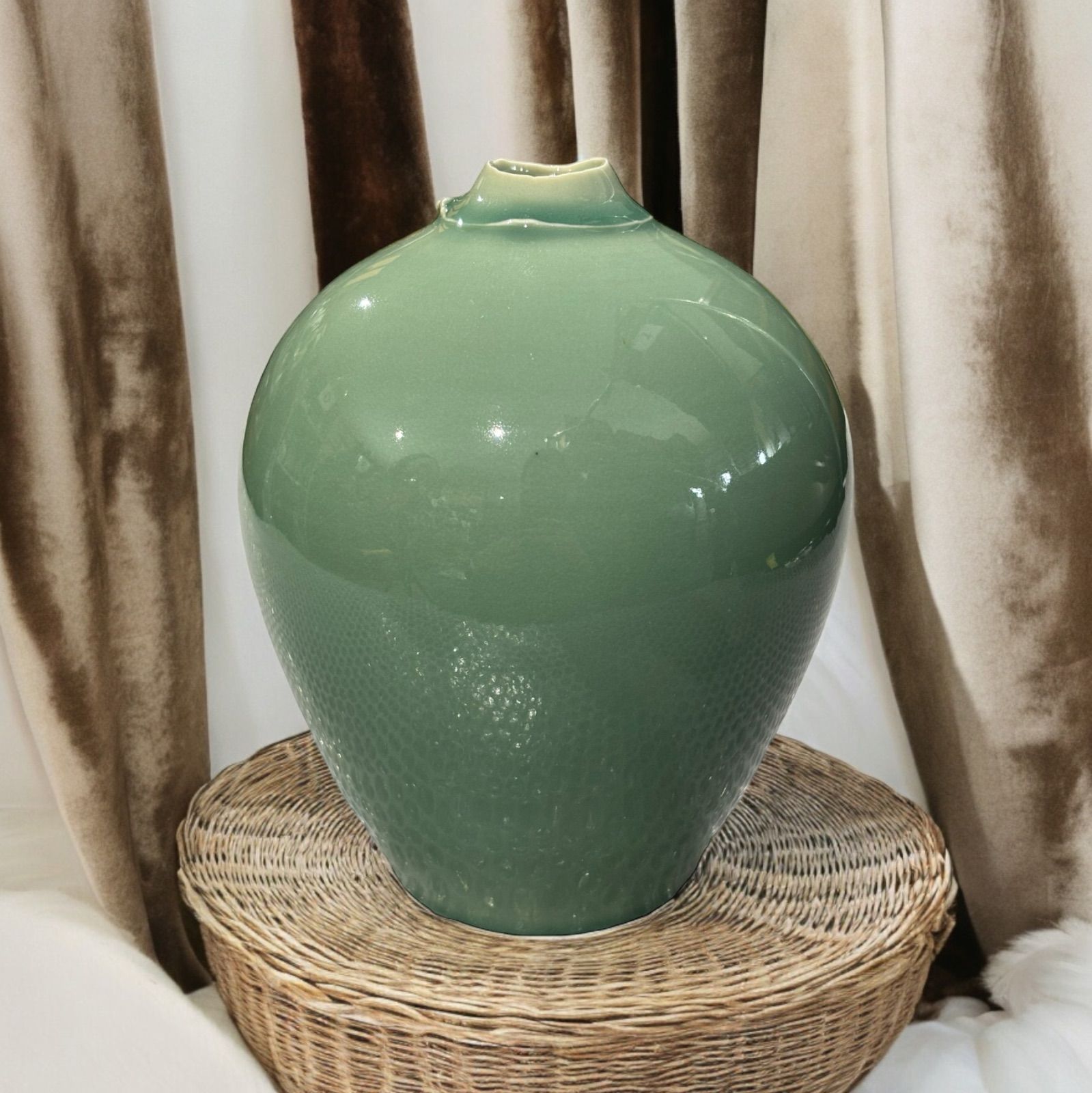 アンティーク 高麗青磁 花器