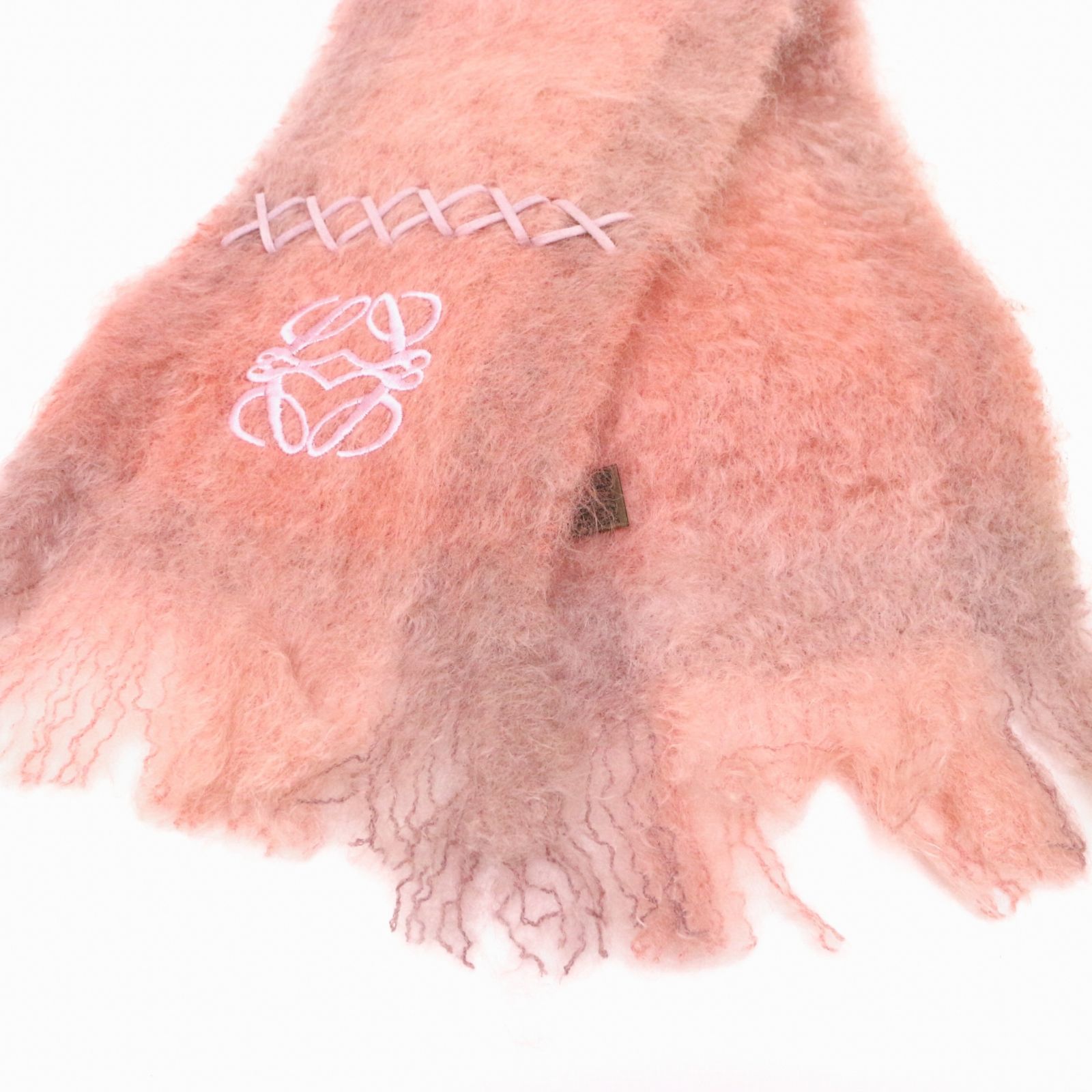 ロエベ マフラー ストール モヘア モヘヤ モヘア モヘヤ ピンク pink