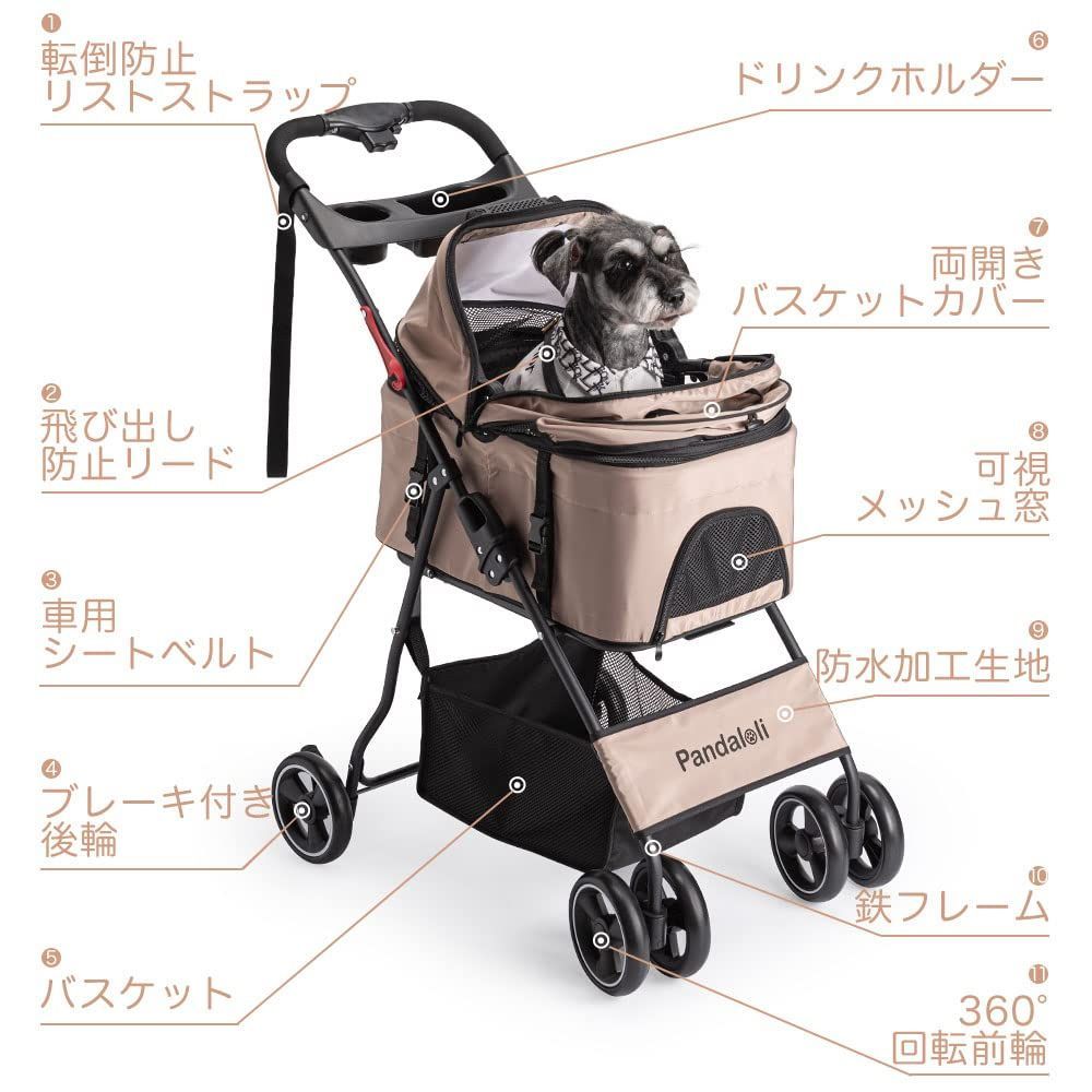 人気 組み立て簡単 折りたたみ 後輪ブレーキ付き 前輪360°回転