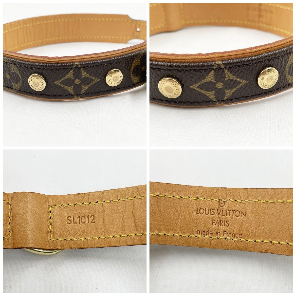 LOUIS VUITTON ルイ ヴィトン モノグラム ドックリード&首輪セット