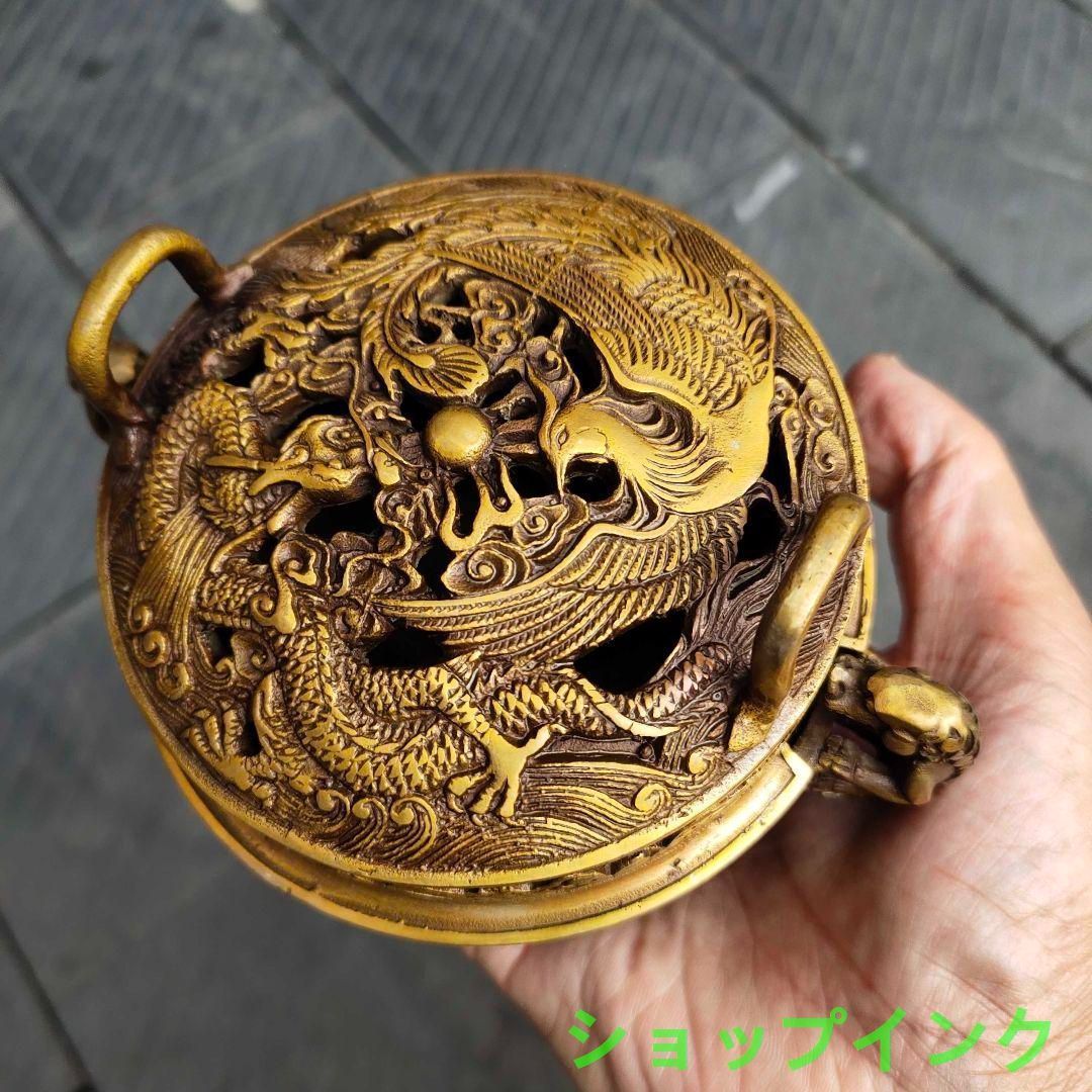 良い 新年ギフト銅細工 吉祥八宝薫香炉 香道具 装飾品 工芸品 美術品