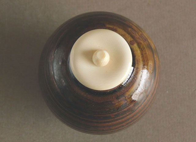 笹田 有祥 模奈良文琳 茶入 ストア