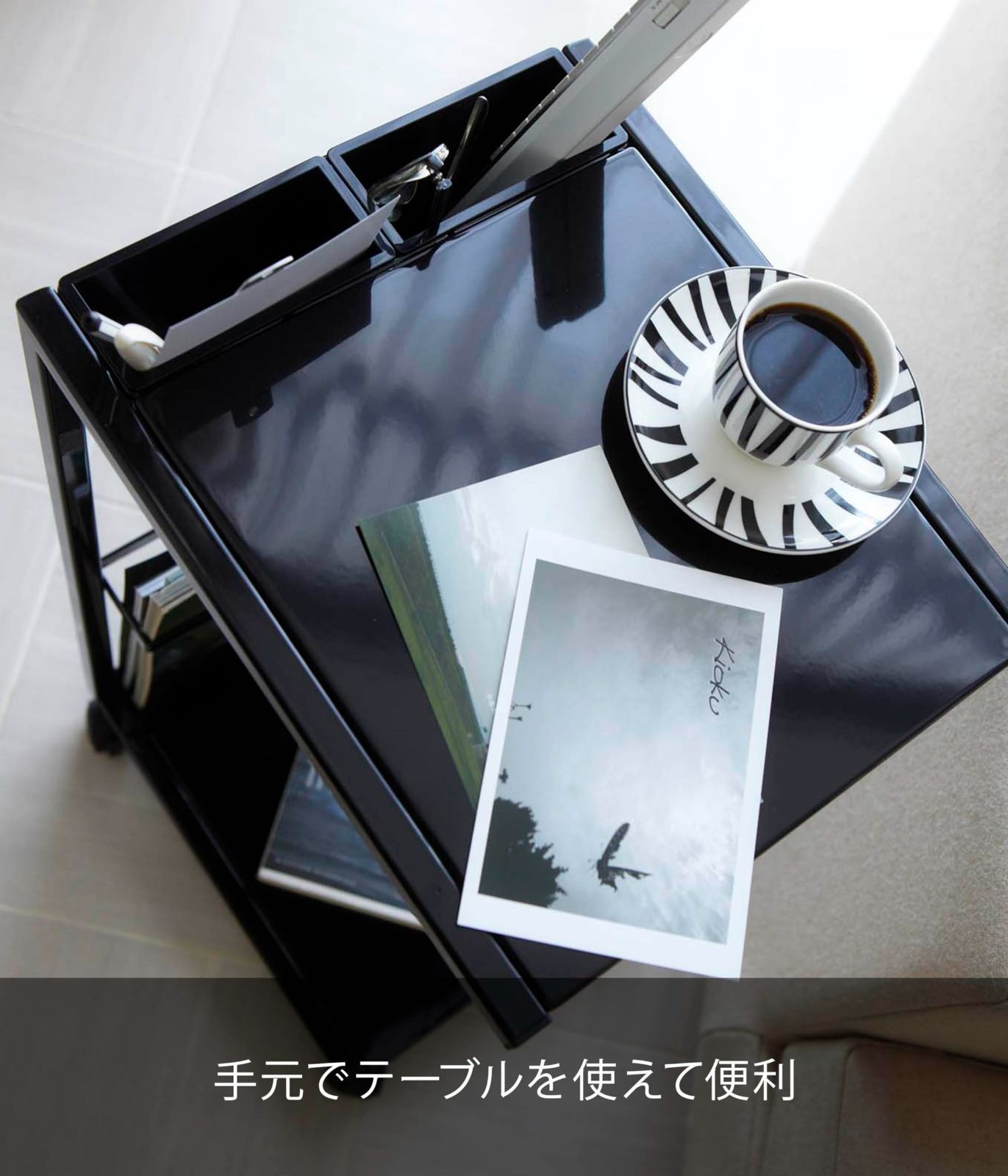 関家具 エルマ ラウンドサイドテーブル60 真鍮板 Φ60cm 関家具 エルマ