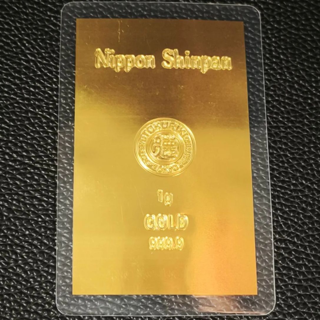 ラスト1枚】徳力本店 純金 1g インゴット カード 24金 K24 ゴールド