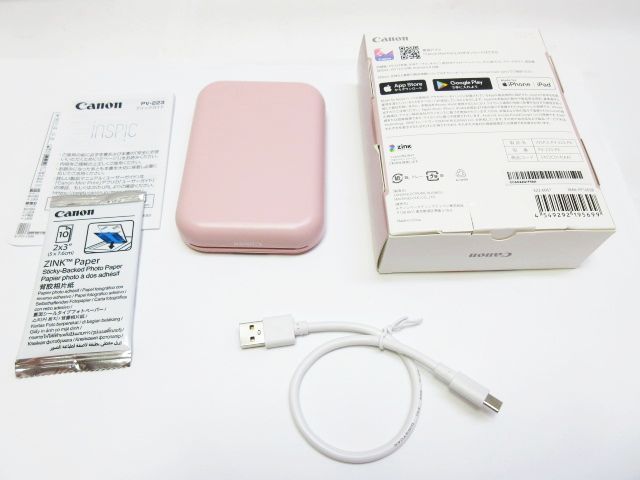 Canon inspic PV-223-PK スマホ専用 ミニフォトプリンター 2024 イン
