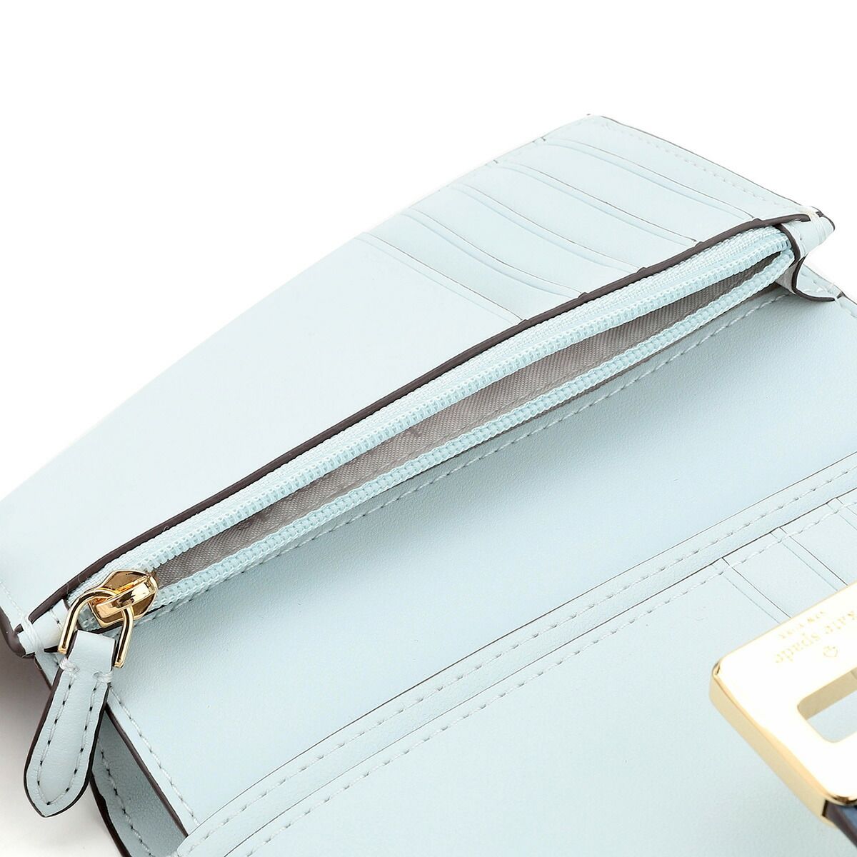 新品 ケイトスペード kate spade 2つ折り財布 フローラル アップリケ