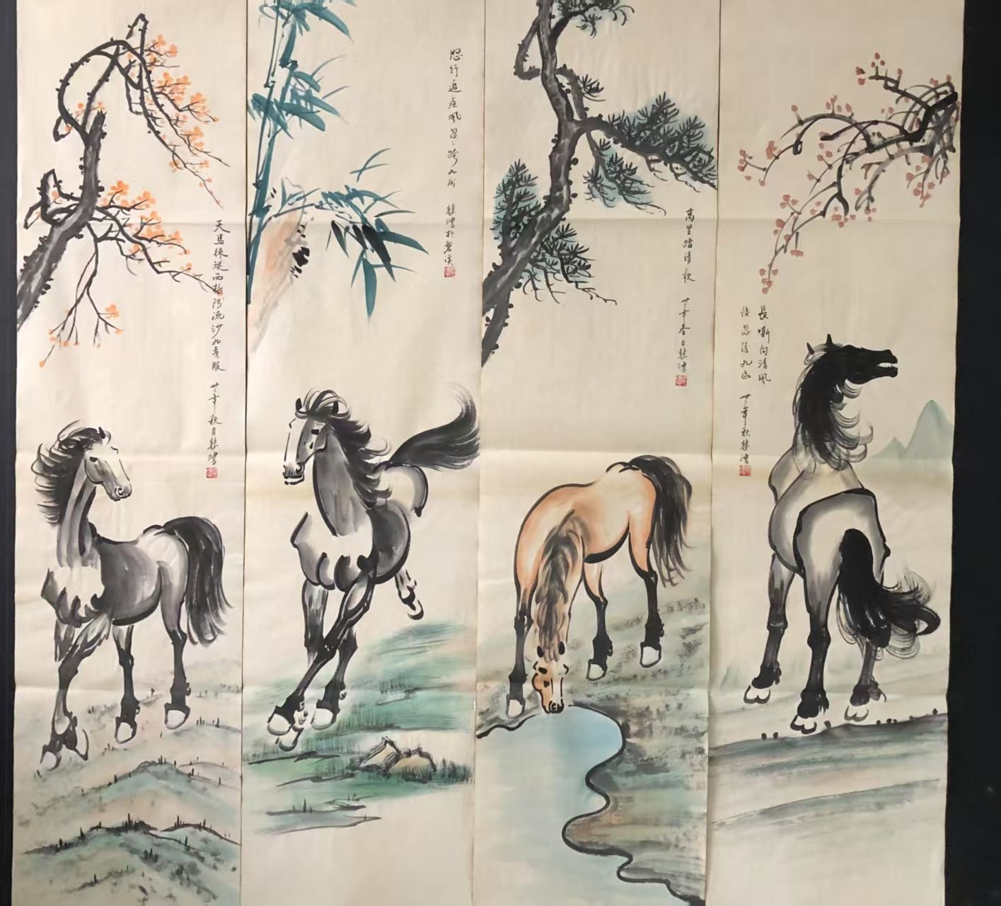 中国美術・純手描き 名家 徐悲鴻 鷹図・鷹絵・書道品・珍品画・肉筆
