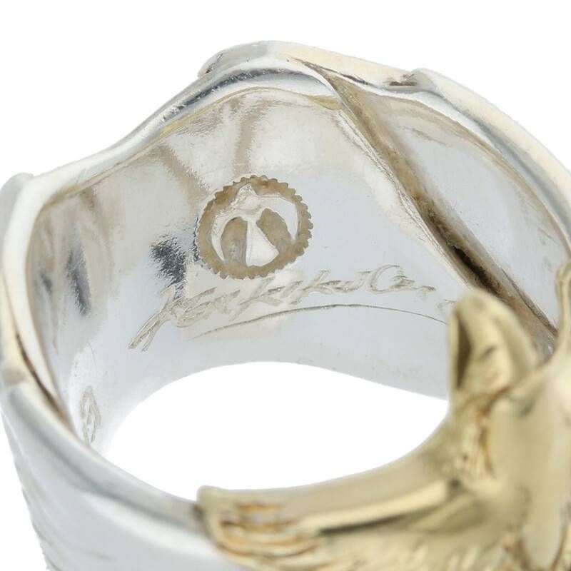 ケンキクチ 印台付きイーグルリング メンズ 14号 - メルカリ