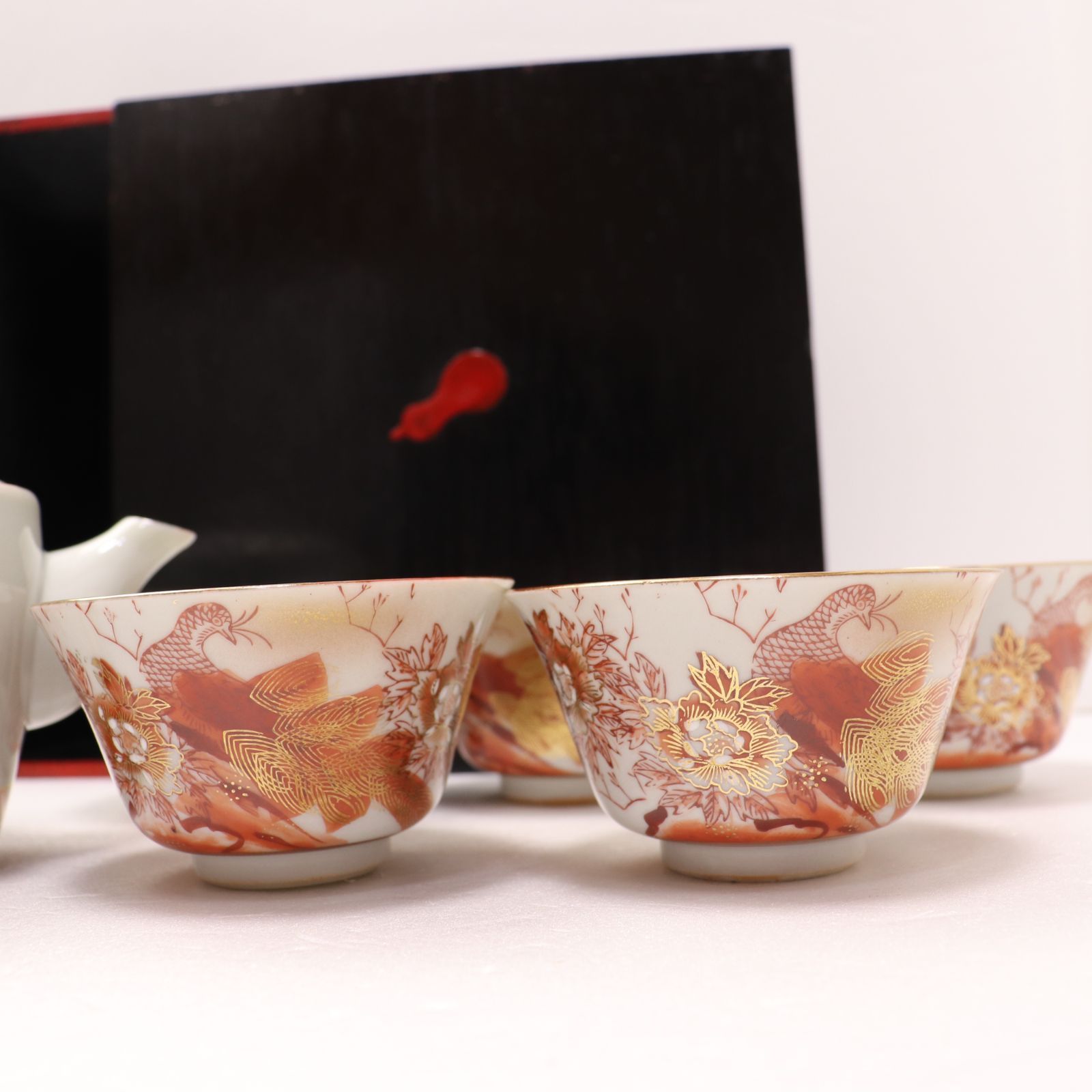 九谷焼茶器セット木箱有り