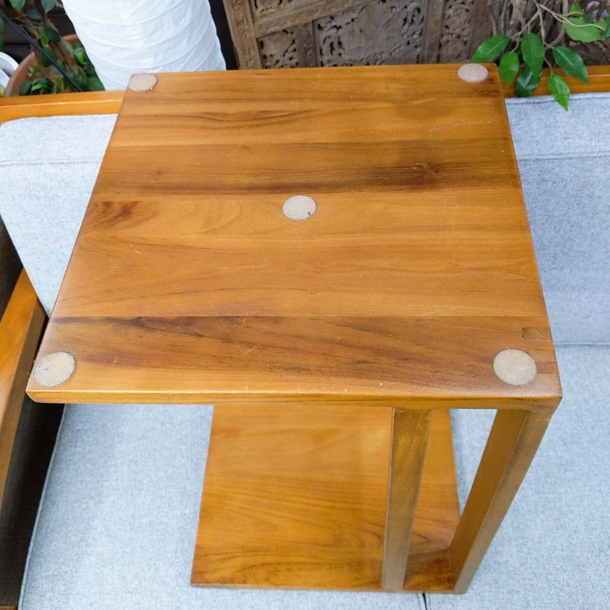 安い SCANTEAKスキャンティーク サイドテーブル2つ SCANTEAKスキャン