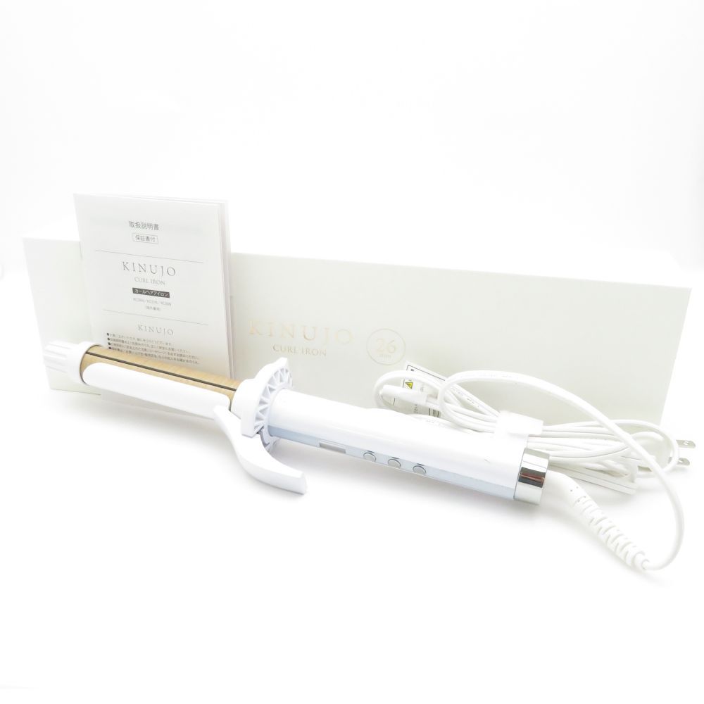 美品 KINUJO 絹女 KC26N カールヘアアイロン 26mm ストア BC3602