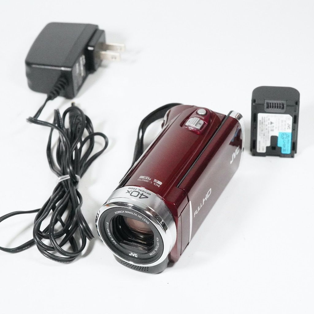 JVC Victor Everio GZ-E117-R オンライン レッド 動作OK 返金保証