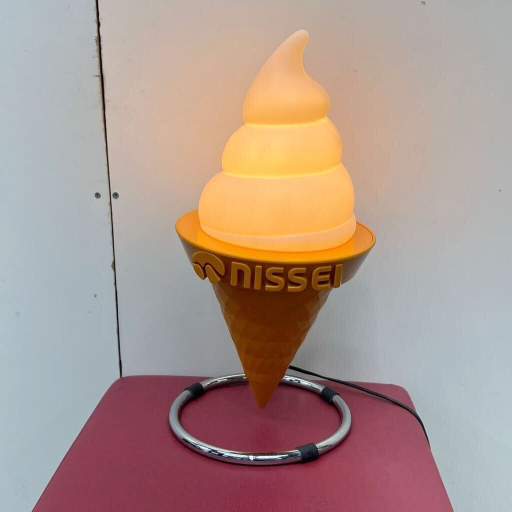 NISSEI 日世のコーン ソフトクリームライト ディスプレイ 非売品 日世