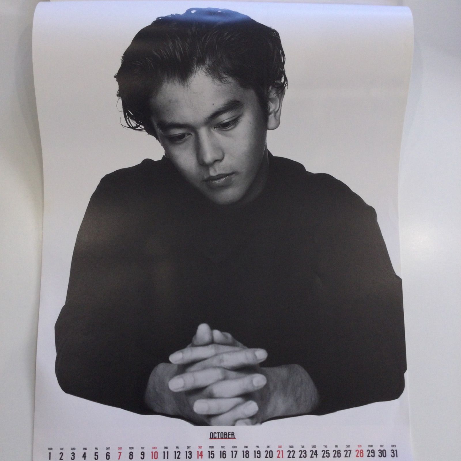 レア】 男闘呼組 1990年 カレンダー ＋ 特典ハンカチ付き 昭和レトロ