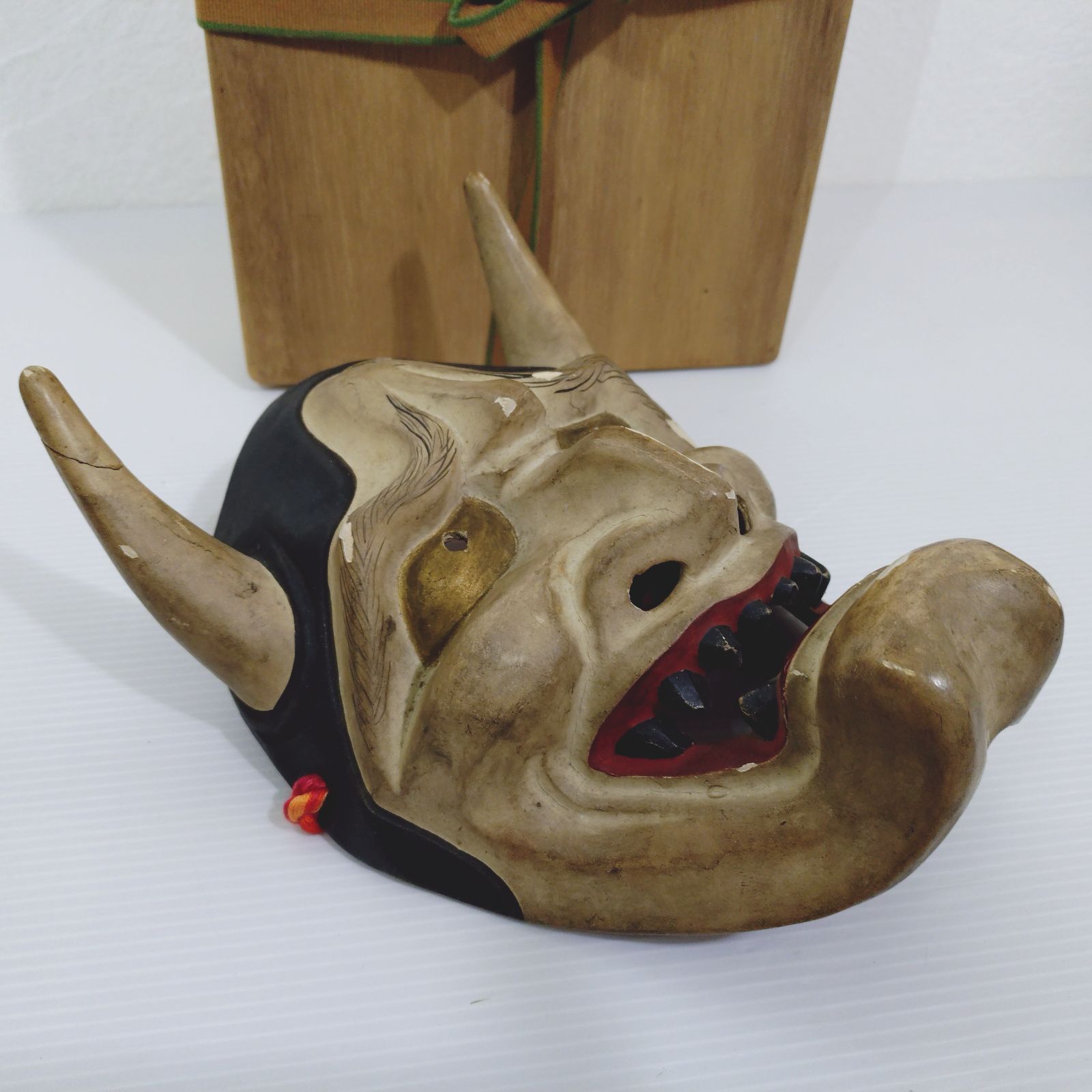 能面 木彫り 手作り 能面 木製 手作り 楽天市場】【予約商品